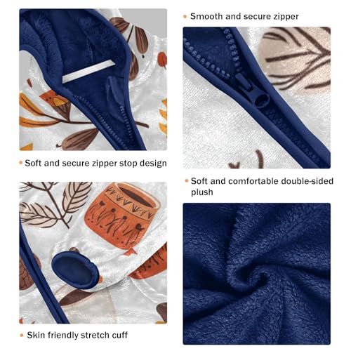 Warm Atmosphere Girls Fleece Jacket Girls Fall Jacket Girls Zip Up Hoodie Girls Sherpa Jacket 2-10T3