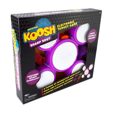 Koosh Sharp Shot — Interactive Target — 3 Games to Play — Play with Friends or Against Target's AI — for Ages 6+ Cover