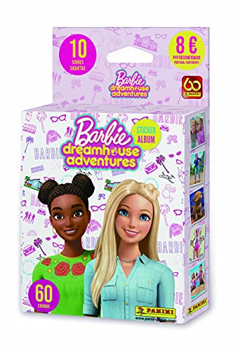 Panini España - Ecoblister 10 Sobres De Cromos Barbie Dreamhouse Adventures En Oferta Barbie Dreamhouse Adventures- Barbie Ecoblister 10 Sobres, Multicolor, Normal (Panini España, S.a