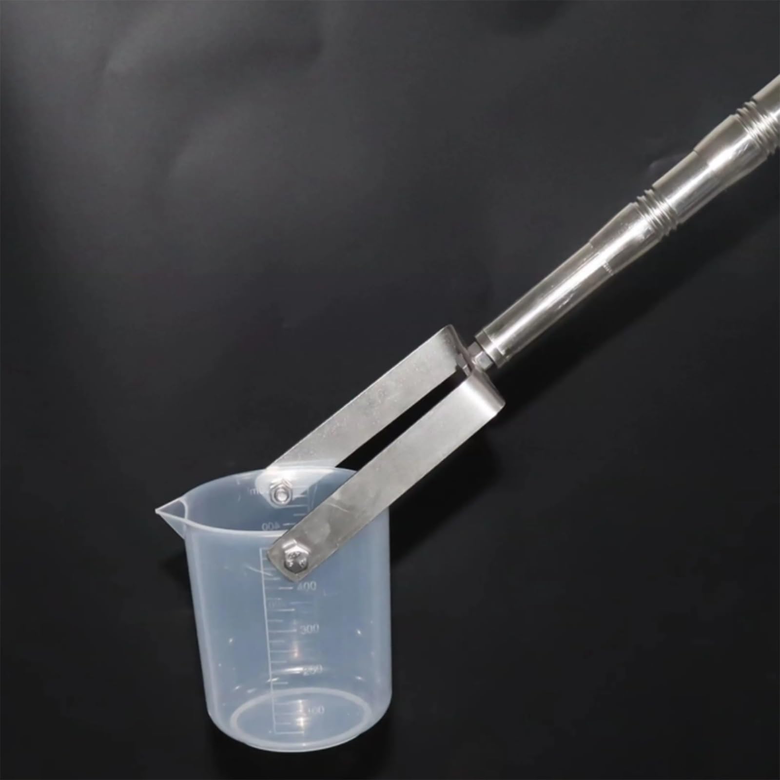 Dispositivo De Toma De Muestras Líquidas Con Pértiga Extensible | Vaso medidor de plástico o acero inoxidable, Muestras De Calida para lagos, ríos y pozos(Metal 1000ml,2.0m/6.6ft)