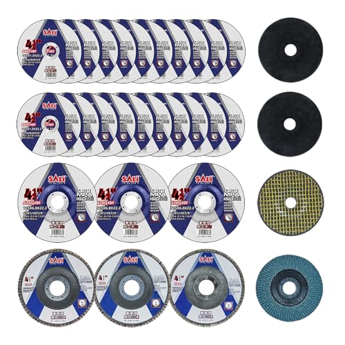 SALI 26pcs Grinding & Cutting Wheels 4.5' Set,Angle Grinder Wheel Set,20pcs Cut Off Wheels,3pcs Grinding...