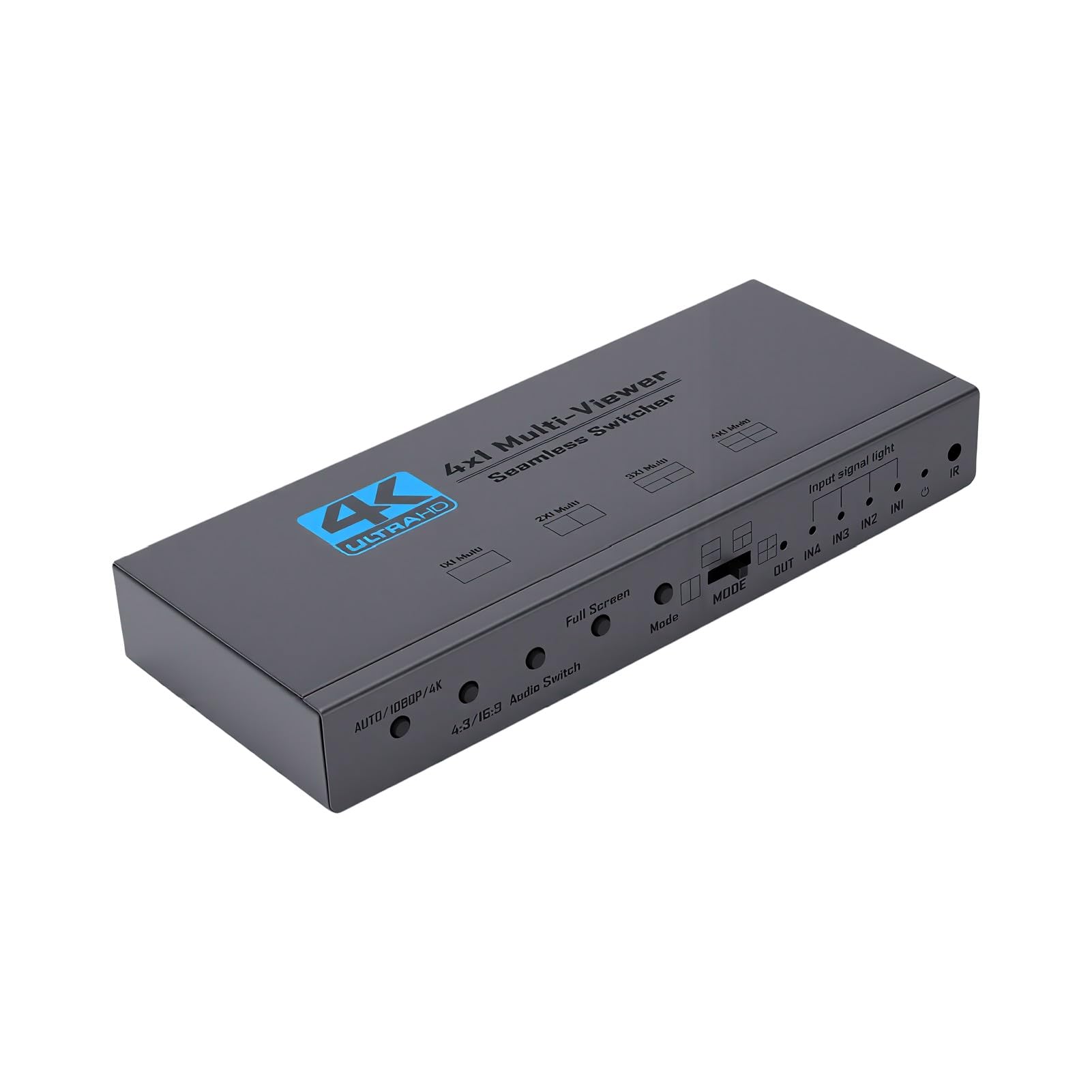 Bewinner 4x1 Multiviewer 4K 30Hz HDMI Bezszwowy do Transmisji na żywo