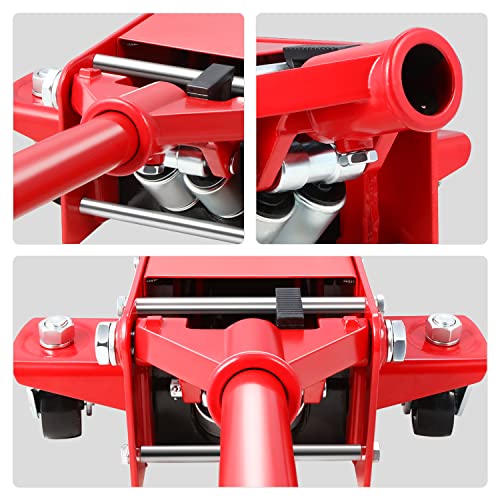 Dna Motoring Tools-00235 Low Profile Hydraulic Trolley Service/Floor Jack, 3 Ton (6000 Lbs) Capacity, Lifting Range 3"-20" #TOP5