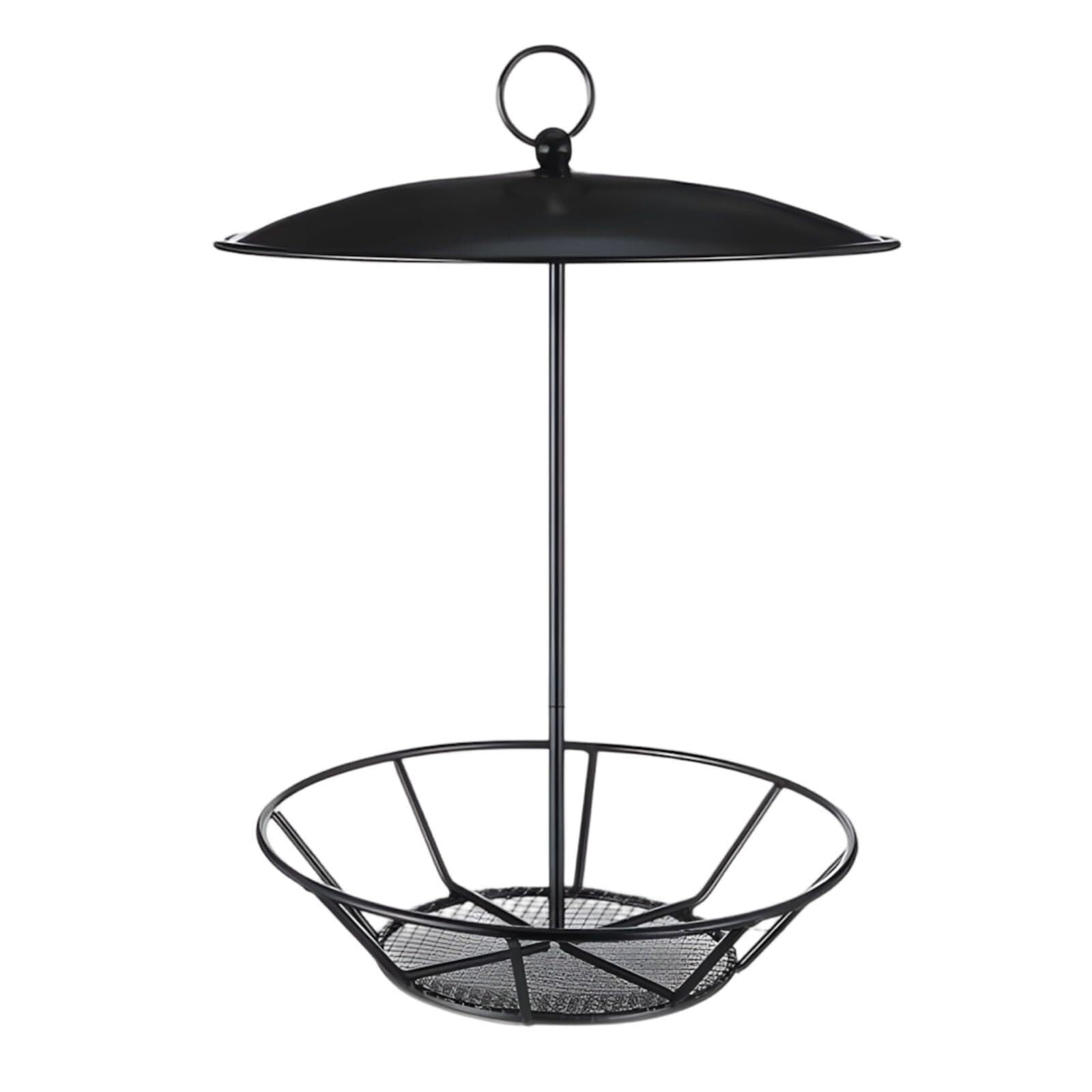 Comedero for pájaros de Metal Colgante con Techo, Gran Capacidad, Resistente a la Intemperie, fácil de llenar, a Prueba de Ardillas, comedero for pájaros Salvajes for jardín, 2 uds.