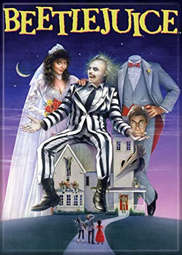 Imán rectangular Ata-Boy Beetlejuice para refrigerador 2.5x3.5" miniatura 1