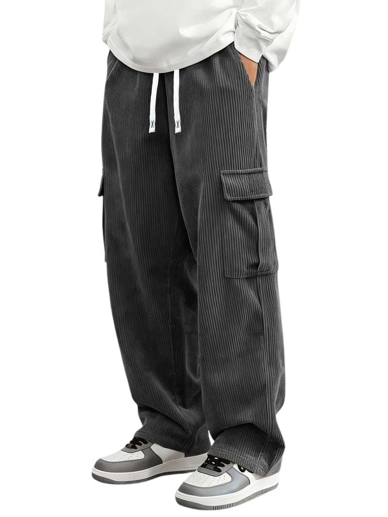 Pant for Men Casual Feel Cargo Joggers for Men – Cotton Loose Fit Utility Pants with 6 Pockets | Durable Outdoor & Hiking Trousers for man