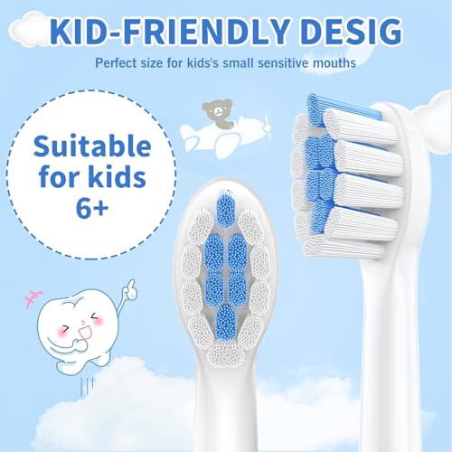 Sonic Electric Toothbrush Heads for Philips C2 C3 G2 G3, ELFIN 8-Pack, White