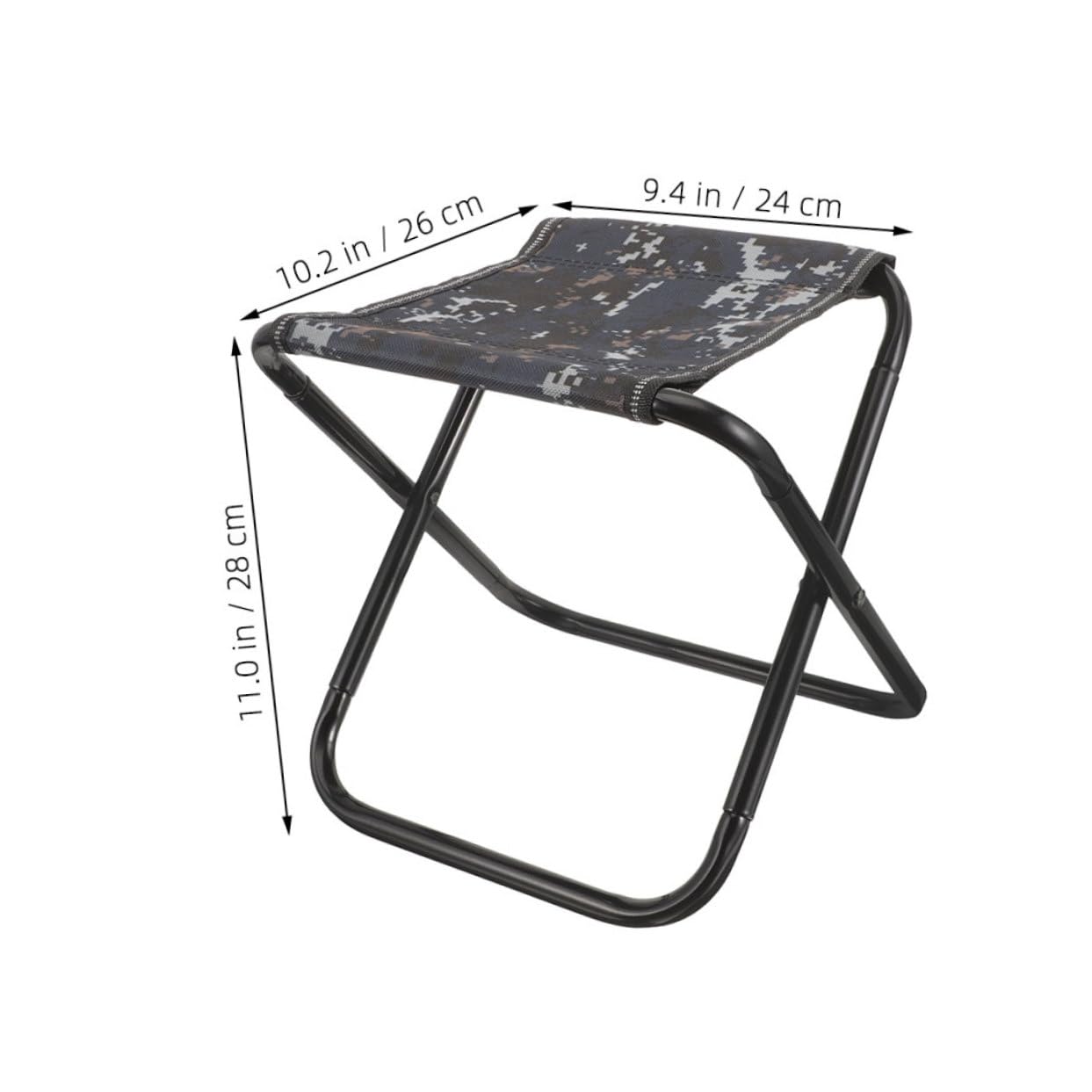 Kisangel Portable Folding Stool for Camping Fishing and Gardening Durable Comfortable Outdoor Bench Easy to Carry No Assembly Required for Picnics and Travel