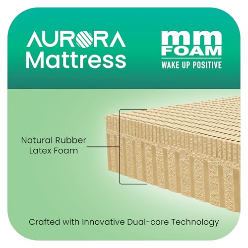 Image of MM FOAM Aurora 100% Organic Latex Mattress & Life Companion Pillow | Natural Sleep Solution | Single 75 x 36 x 8