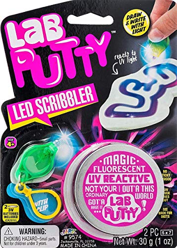 JA-RU Lab Putty LED Scribbler w/Mini UV Flashlight (1 Unit) 9574-1p