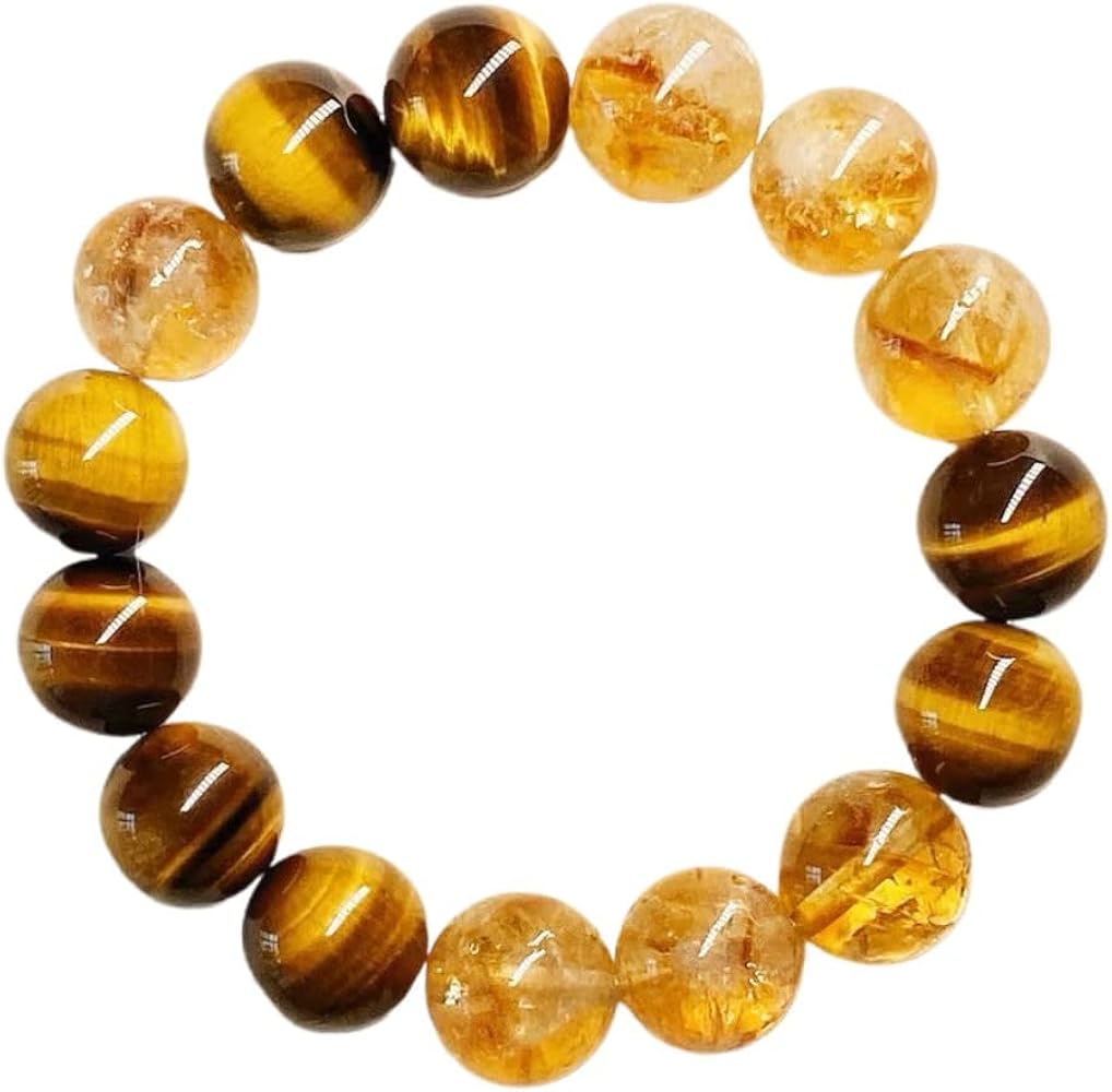 Amazon.com: Piegricdiat 招财聚财黄水晶转运珠好运黄塔水晶女送闺蜜