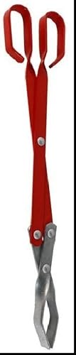 LK´s Braai & Accessories Original Luke's Tongs Aluminium Scissors Pliers Length 417 mm Colour Red