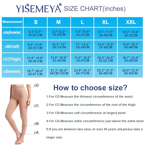 Collants de compression médicale taille haute pour un maintien ferme et jambes légères