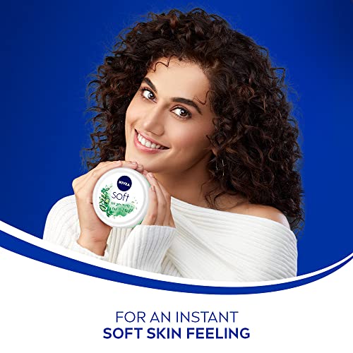 Image of Nivea Body Lotion For Dry Skin, Shea Smooth, With Shea Butter, For Men & Women, 400 ml & NIVEA Soft, Light Moisturising Cream, Chilled Mint, 200ml