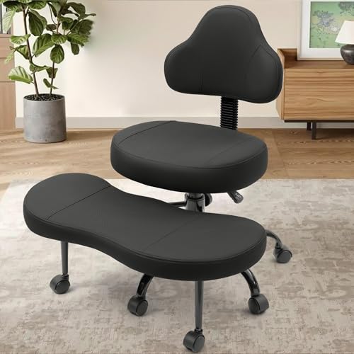 AtHope Cross Legged Office Chair, Criss Cross Desk Chair...