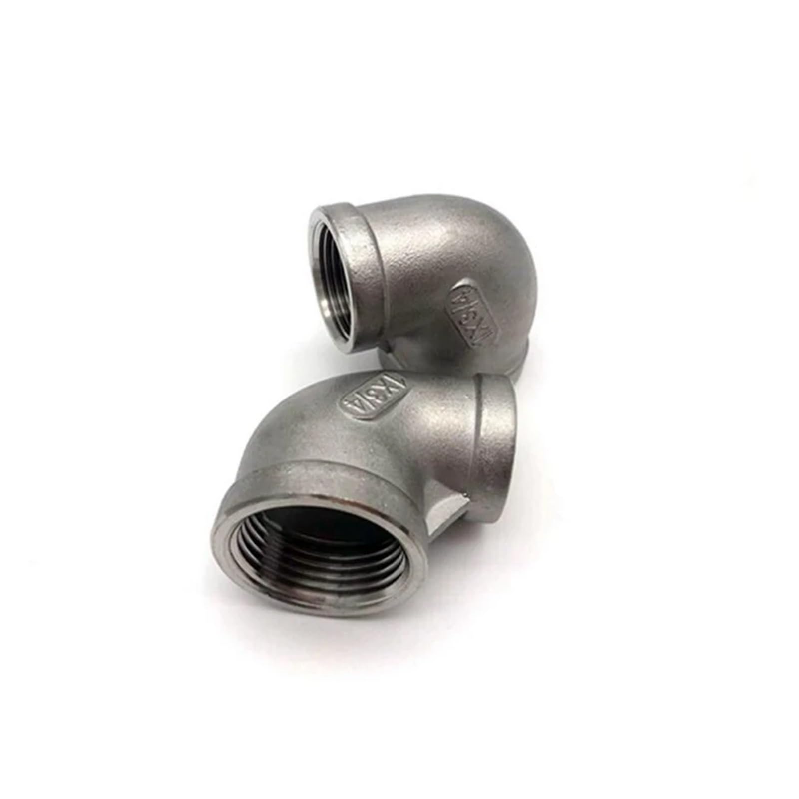 Ruajogynvm Women's One Color 1/8'' - 2'' Npt Thread 304 Stainless Steel Reducing Elbow Dn6 - Dn50 Water Pipe Fitting Ss304 Coupling Joint Connector(3I4 To 1I4)