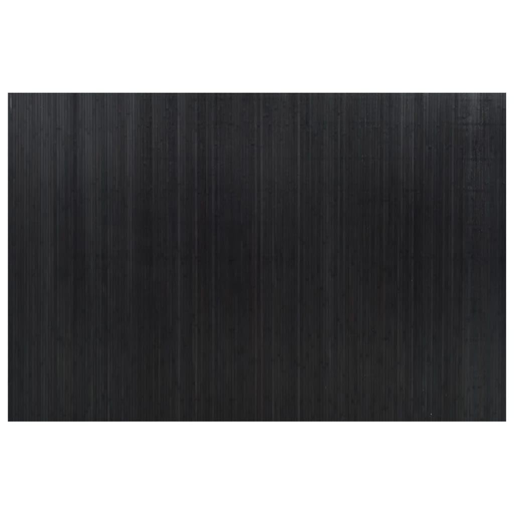 Paravent noir 250 x 165 cm en bambou enroulable