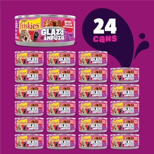 Friskies Purina Glaz’d and Infuz’d with Gravy Wet Cat Food, Pack of 24 - image 3