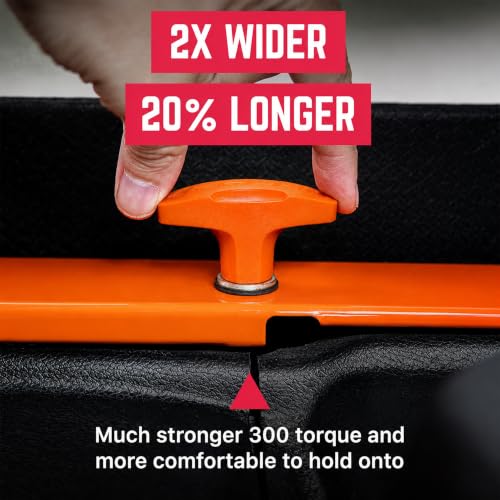 Image of GPCA Quick Release Tie Down Anchor T-Handle M8 25mm for Jeep | Fast Jeep Hardtop Removal, Heavy-Duty Truck Bed, Cargo Tie Down Hooks, Jeep Accessories (6PC, Orange)