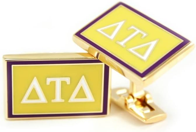 Delta Tau Delta Fraternity Cuff Links with Official Colors