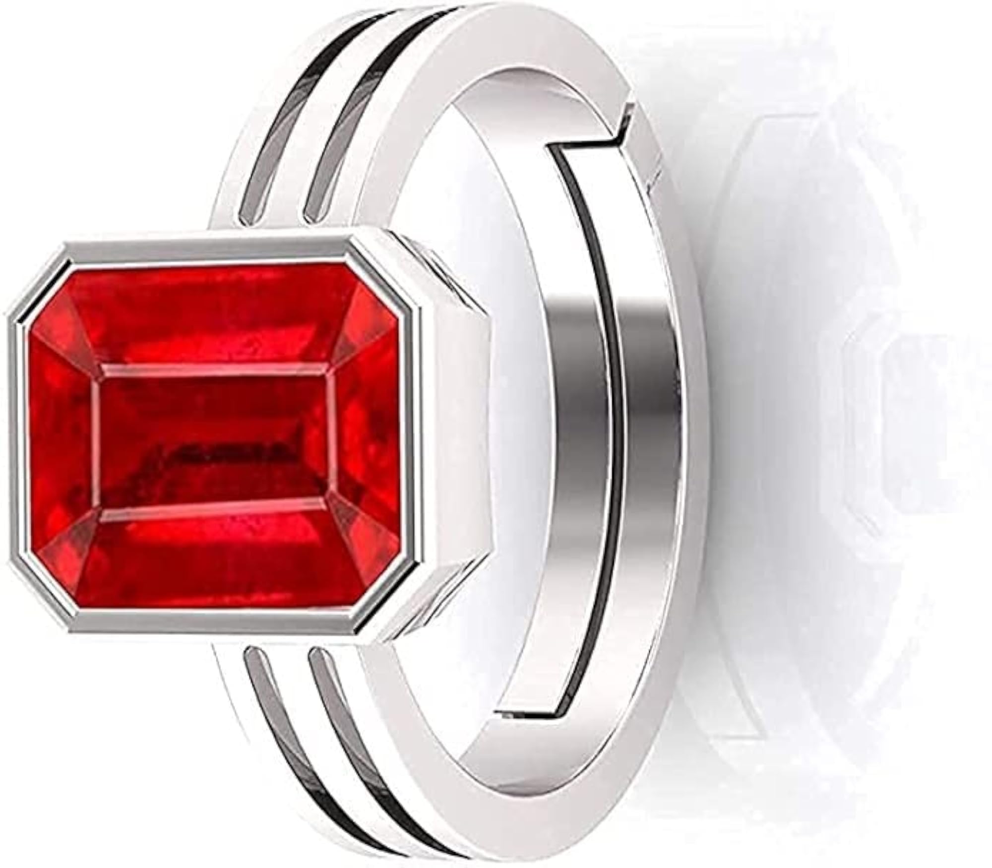 7.25 Ratti A+ Quality Natural Burma Ruby Gemstone Ring, Unisex