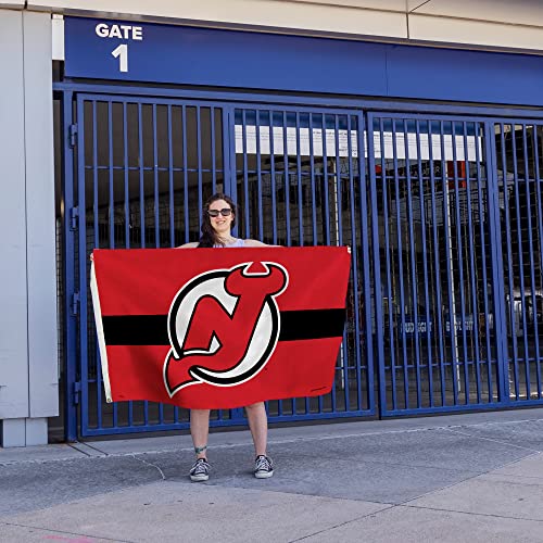 Bandera de New Jersey Devils para interior y exterior, decoración NHL de una sola cara Rico 6