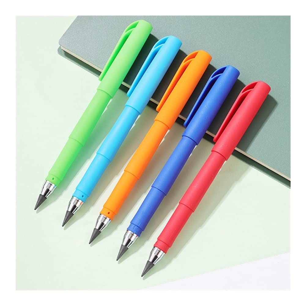 Matite illimitate per Scrittura, matite eterne, Senza Inchiostro, Forniture Scolastiche, Penna per insegne aziendali, Regalo (Azzurro Chiaro 2) (Viola 2)