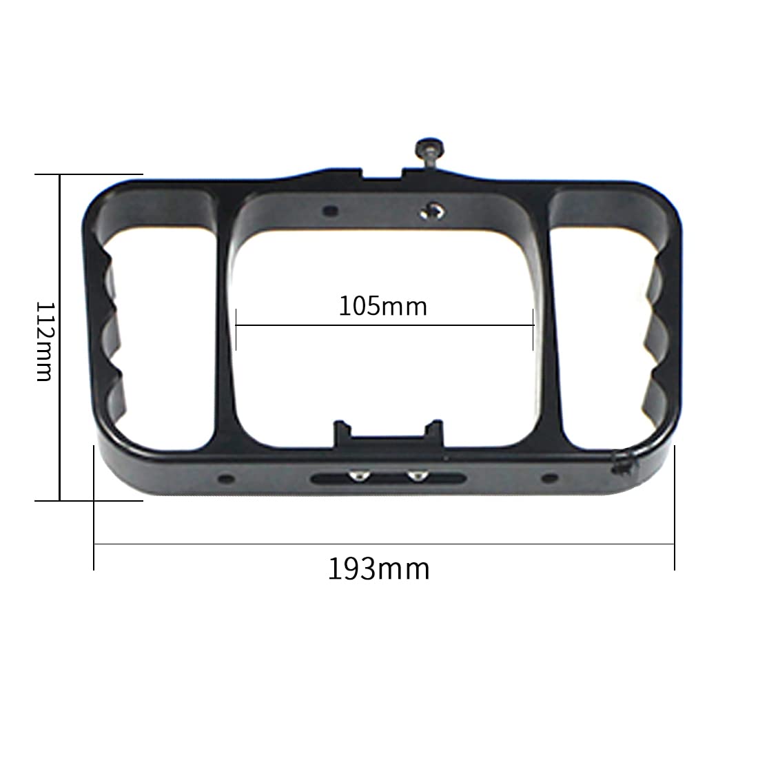 NovelGoal CNC Aluminum Diving Camera Mount Photography Bracket for Action Camera Compatible with GoPro and Hero 13 (Black)