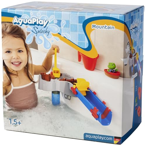 AquaPlay Sploshy Mountain Badewannenspielzeug - Wasserspielzeug für Kinder ab 1,5 Jahre - Spielzeug-Wasserbahn mit Pumpe, Stausee & Boot inkl. Saugnäpfe für Badewanne & Co. AquaPlay Sploshy Mountain Badewannenspielzeug - Wasserspielzeug für Kinder ab 1,5 Jahre - Spielzeug-Wasserbahn mit Pumpe, Stausee & Boot inkl. Saugnäpfe für Badewanne & Co.