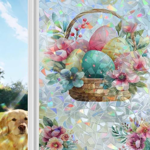 Película decorativa para ventana con efecto arcoíris, 17.7"x78.7" miniatura 2