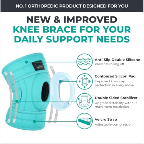 Image of Modvel ELITE Knee Brace for Men & Women - Patella Gel Pads & Side Stabilizers for ACL, Meniscus Tear, Arthritis & Injury Recovery - Maximum Support for Running, Sports & Joint Pain Relief
