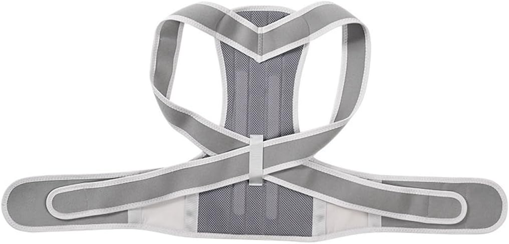 Adult Students Correcting Posture, Sitting Posture Corrector, Back Posture Belt(Gray,Medium)