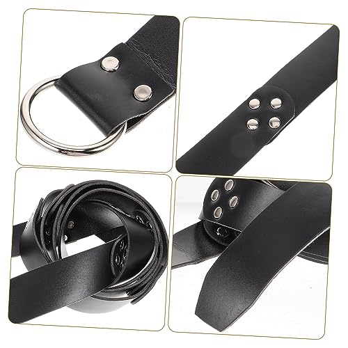Medieval Leather Belt for Knights and Vikings Retro Sword Holder Belt Adjustable Design for Cosplay and Themed Parties3