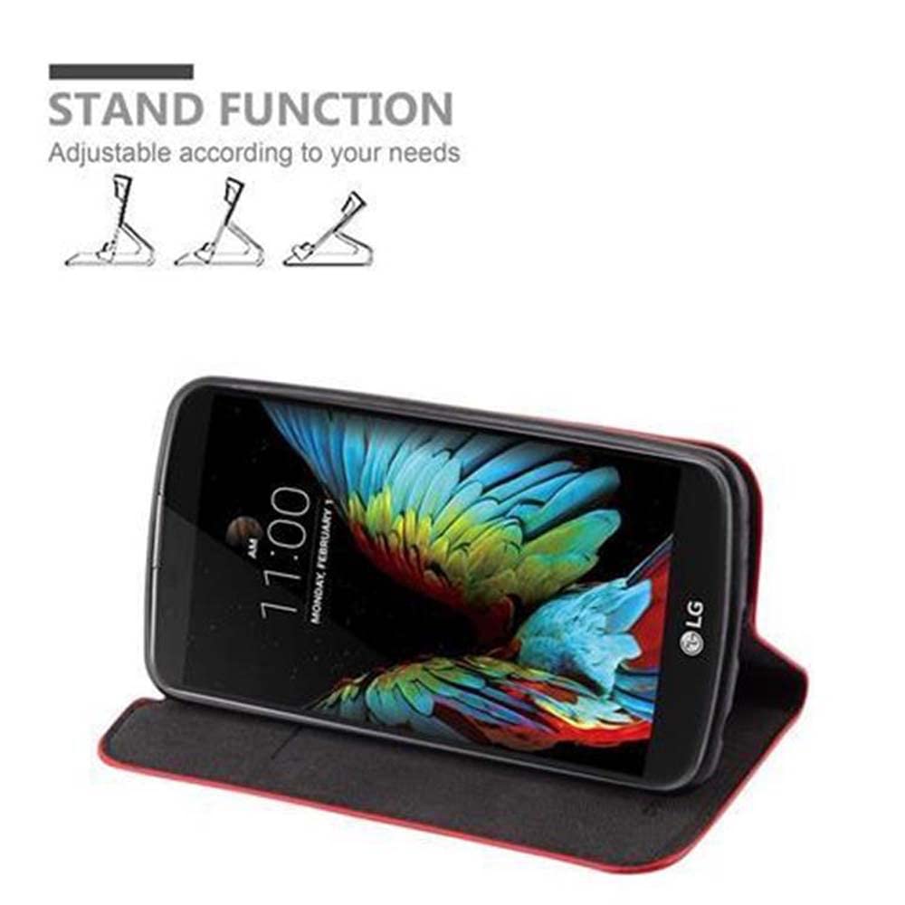 Cadorabo Custodia Libro Compatibile Con LG K52 In ROSSO MELA - Con Vani