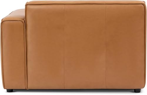 Miniatura 5 de Valencia Nathan Sofá modular modular  Silla orientada a la izquierda  100% cuero anilina completa  Sofá moderno para salón y sala de estar, sofá de