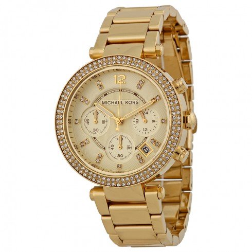 �}�C�P���R�[�X ���v ���f�B�[�X MK5354 Parker Chronograph �p�[�J�[ �N���m�O���t �V�����p���S�[���h Ladies Watch[���s�A���i]