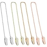 Serviettenkettchen,OSUTER 4PCS Serviettenklammer Metall Flexible Serviettenhalter Kette für Ältere Erwachsene Kinder(Länge 48cm)