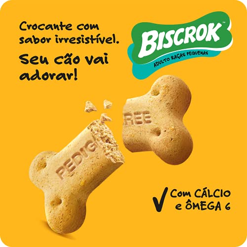 Biscoito Pedigree Biscrok Para Cães Adultos Raças Pequenas 500 g