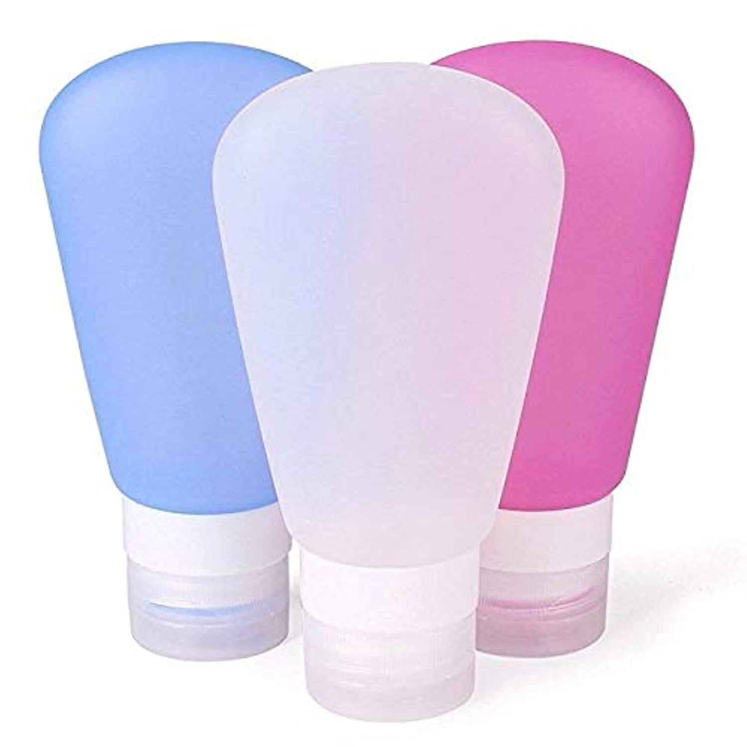 Portable Soft Silicone Travel bottles Set 3 PCS 37ML