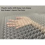 8 Pack Cat Repellent Outdoor/Indoor Scat Mat for Cats&Dogs, Keep Away Pest Plastic Mats with Spikes,16 x 13 Inches - Image 2