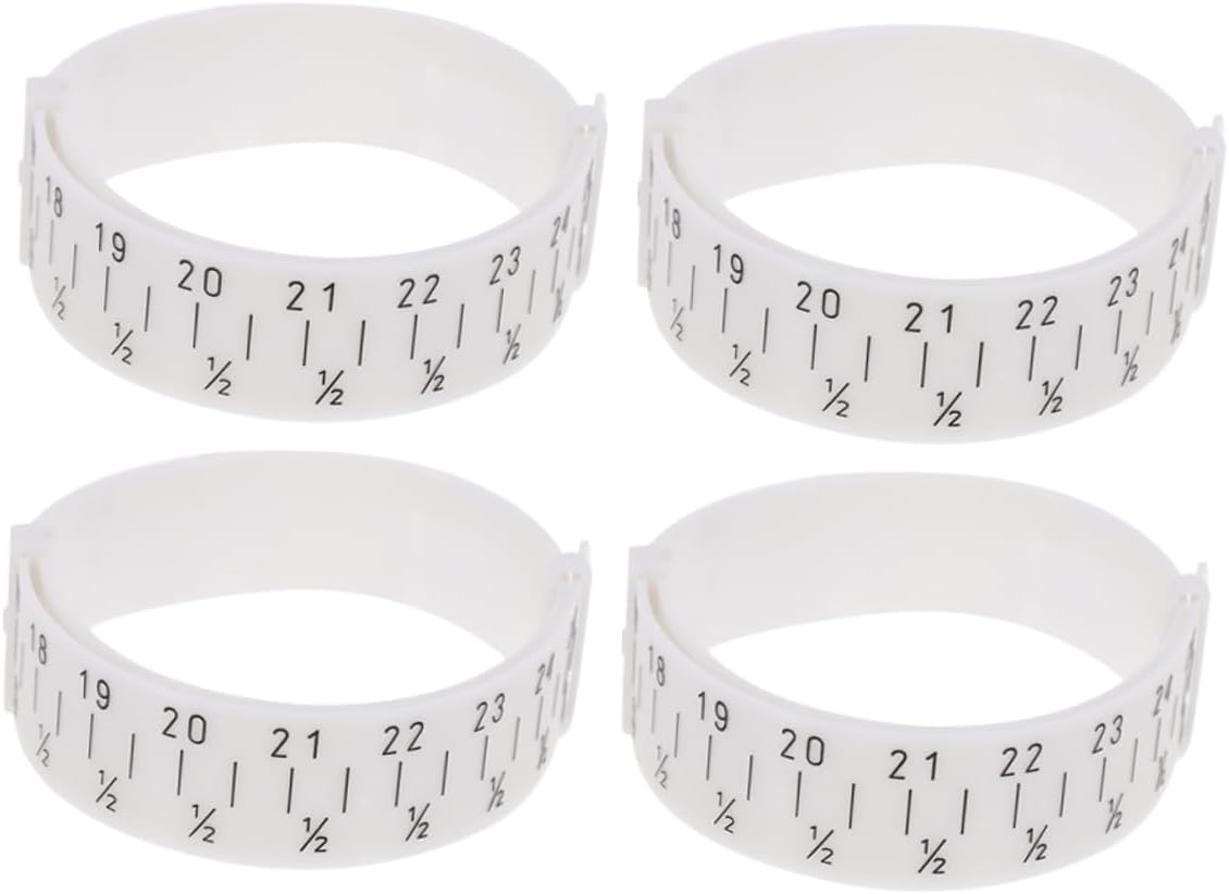 TEHAUX 12pcs Bracelet Measuring Tool Accurate Bangle for Jewelry Wrist Measurement and Easy to Use for Finding The Right Bracelet Fit