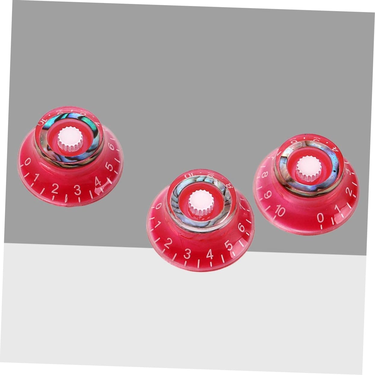 ifundom Upgrade Your Guitar 3pcs Volume Tone Control Knobs Shell Round Knobs Fit for Electric Guitar Gd49