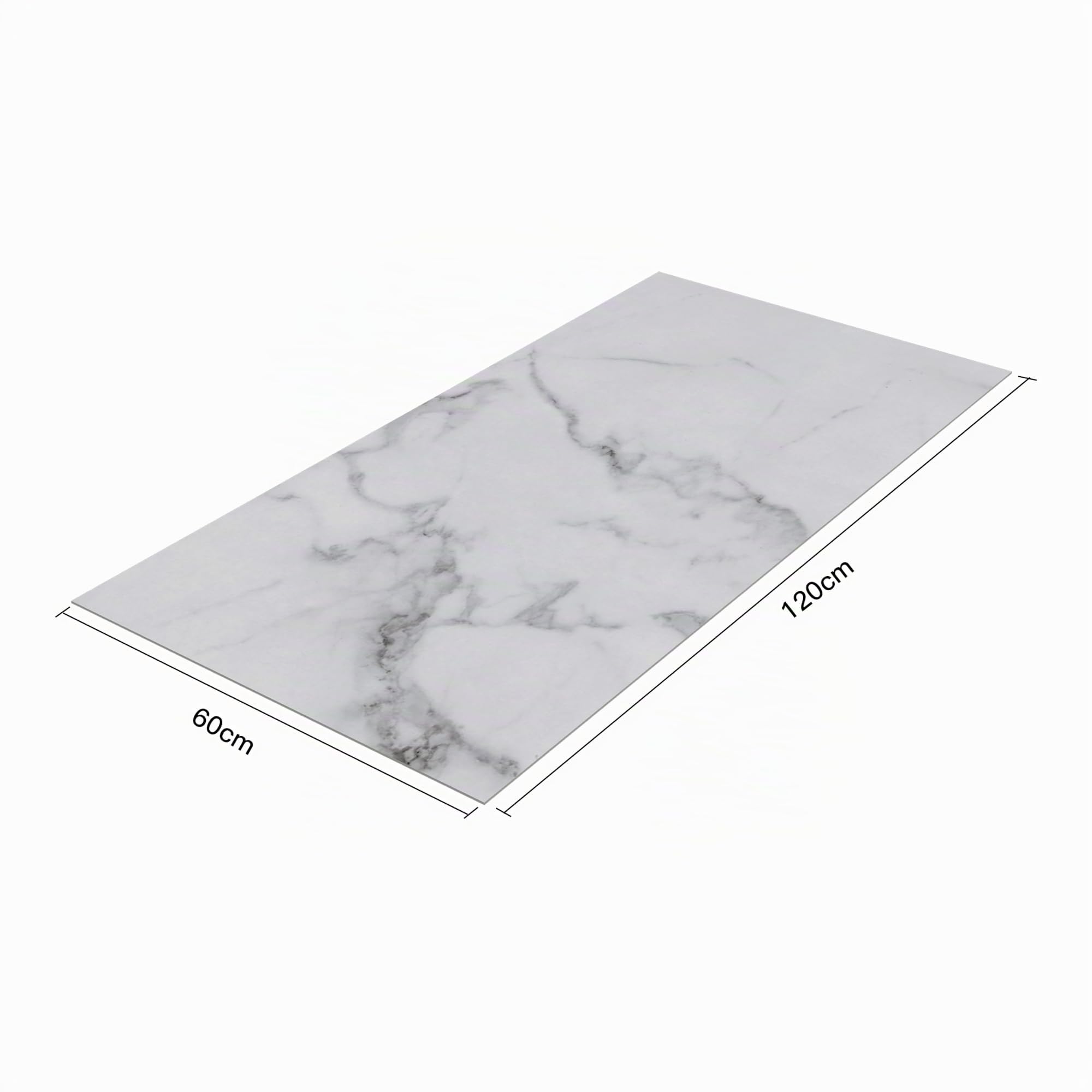 [neu.haus] Decorativo Conjunto de 4 Paneles de Pared Bladel Revestimiento de Paredes para Ducha Baño Cocina Salón Resistente a la Humedad de PVC Grosor 3 mm 120x60cm - White Marble