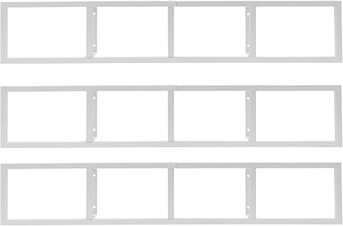 Miniatura 3 de TFCFL Storage Rack Space 34 Inch CD DVD Cube Organizer Shelf for Wall Media & Video Game Organizer Metal Floating Shelf Set (3, White)