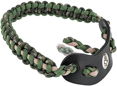 SUNYA Archery Bow Wrist Sling, 550 Paracord Strap Comfortable on Hand.100% Full Grain Leather Yoke, Multiple Camo Colors.Fit Compound Bow Stabilizer & Recurve. SUNYA Archery Bow Wrist Sling, 550 Paracord Strap Comfortable on Hand.100% Full Grain Leather Yoke, Multiple Camo Colors.Fit Compound Bow Stabilizer & Recurve.