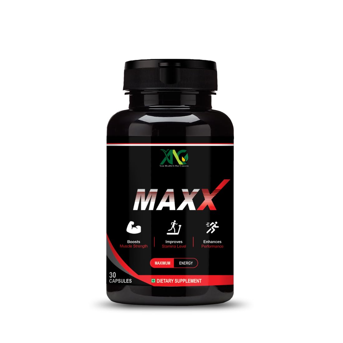 ANC Maxx Max For Boost Stamina, Improve Muscle Strength For Men's Health Natural Supplement 30 Capsules