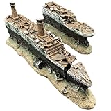 RedBeryl 水槽用オブジェ 水槽 オーナメント オブジェ 装飾 置物 (タイタニック)