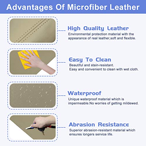 X AUTOHAUX 1 Pair Synthetic Leather Door Armrest Cover for VW Beetle 98-10 by X AUTOHAUX - Used condition - Image 3