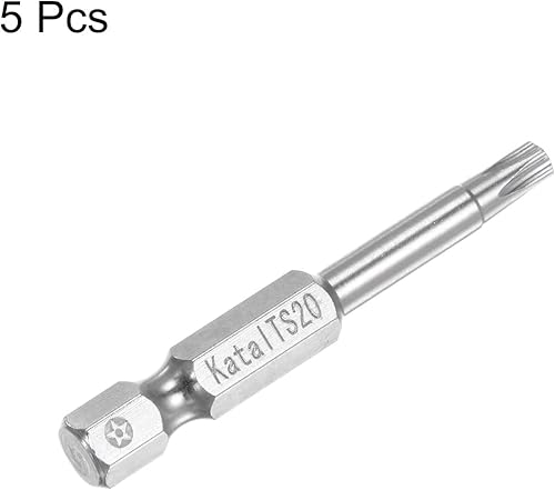 Miniatura 3 de HARFINGTON 5 piezas TS20 Magnetic Security Star 5 Puntas Destornillador Punta 14" Hex Shank 2" Longitud