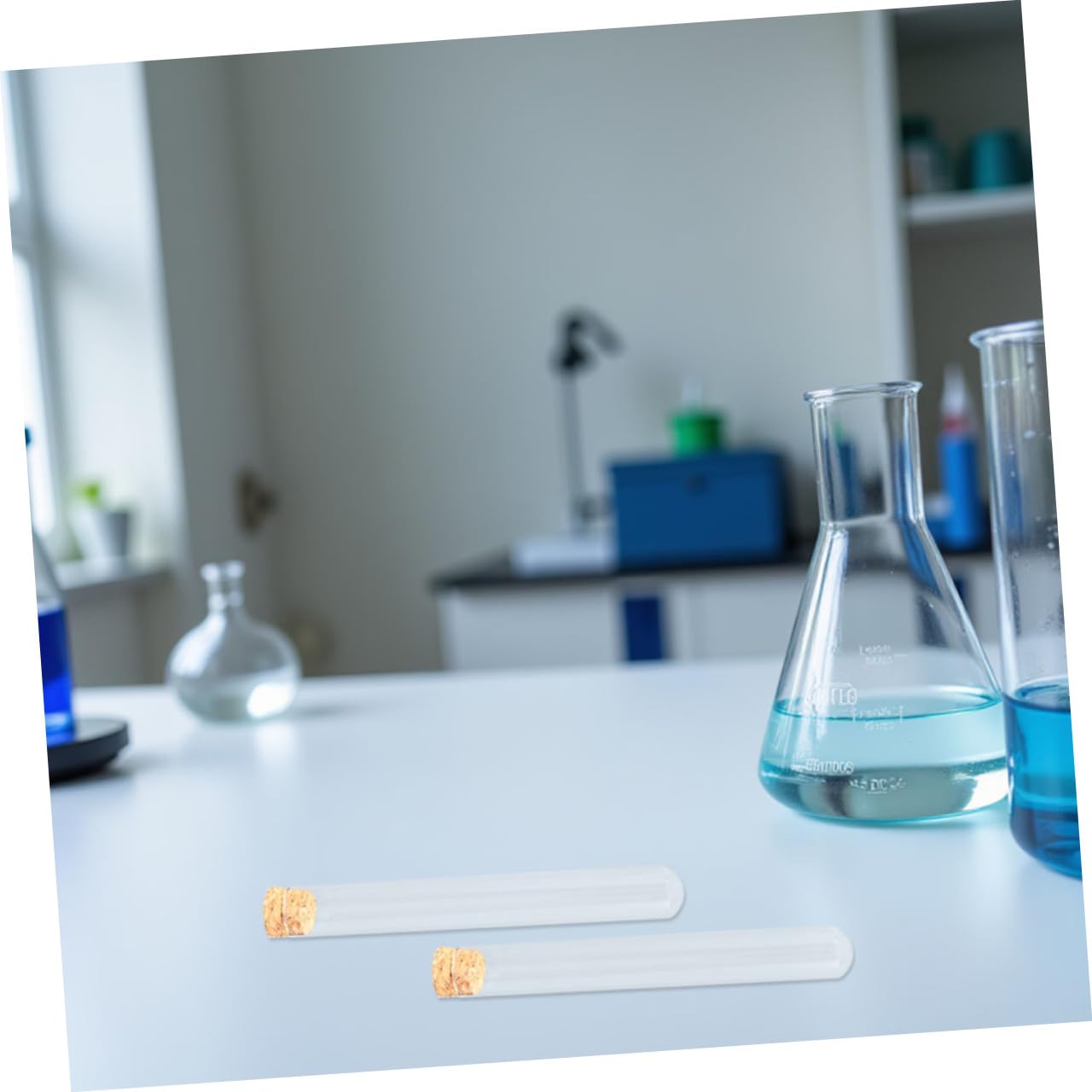 Cabilock 5 Sätze Reagenzglas Klein Reagenzgläser Für Pflanzen Rundes Labor Chemie Experimente Bissn Glasvasen Links Zentrifugenfläschchen Zubehör Für Laborreagenzgläser Hölzern 10 Stück * 5